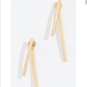 Madewell Gold Stembend Earrings